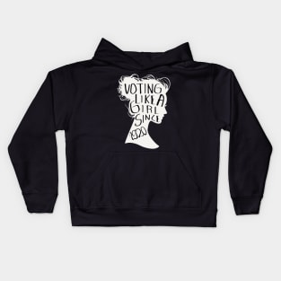 Voting like a girl since 1920 Kids Hoodie